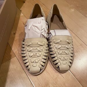 Nisolo Huarache Sandals - Bone, New in Box